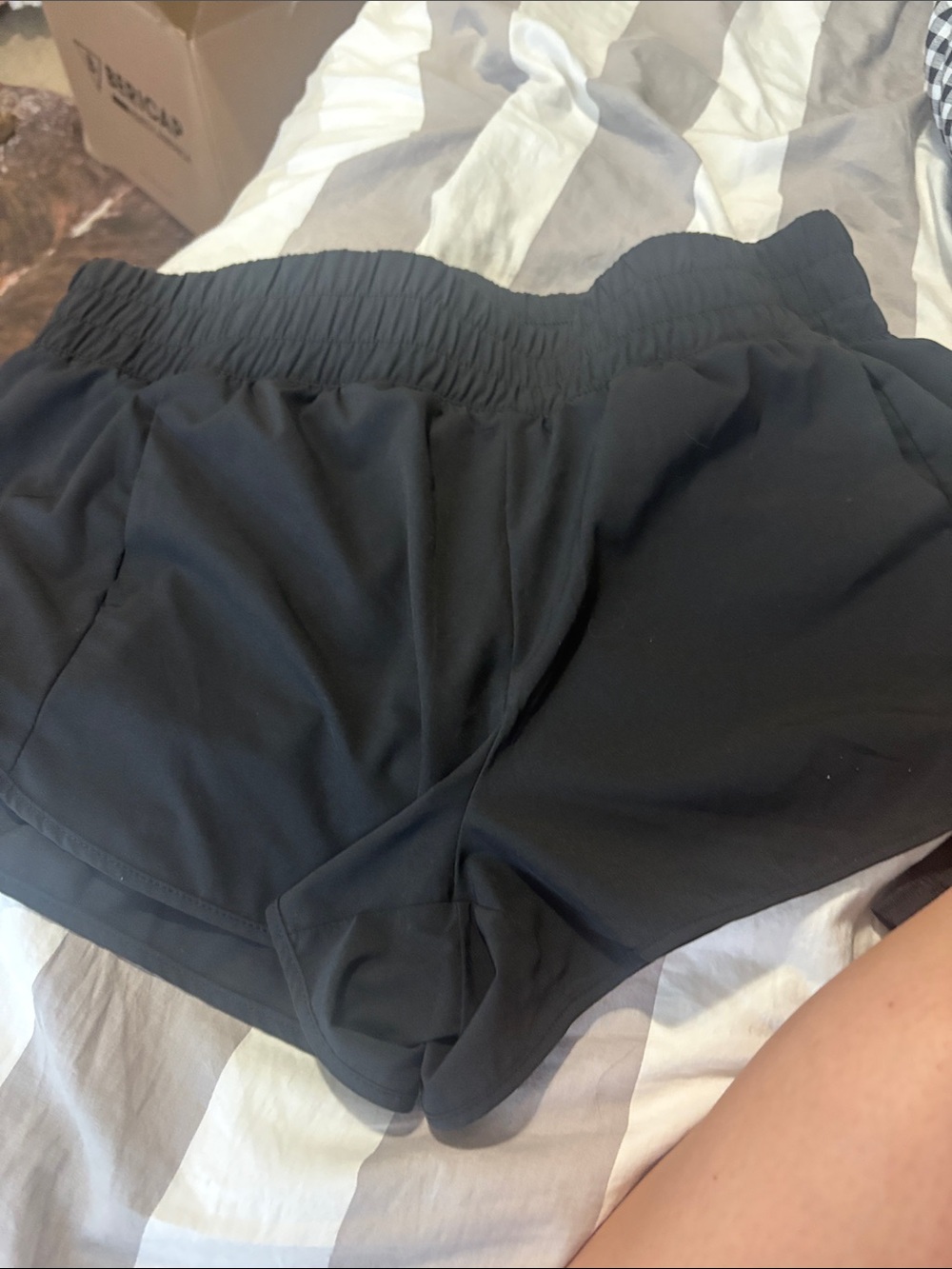 Avia Black Women's Athletic Shorts with Elastic Waist
